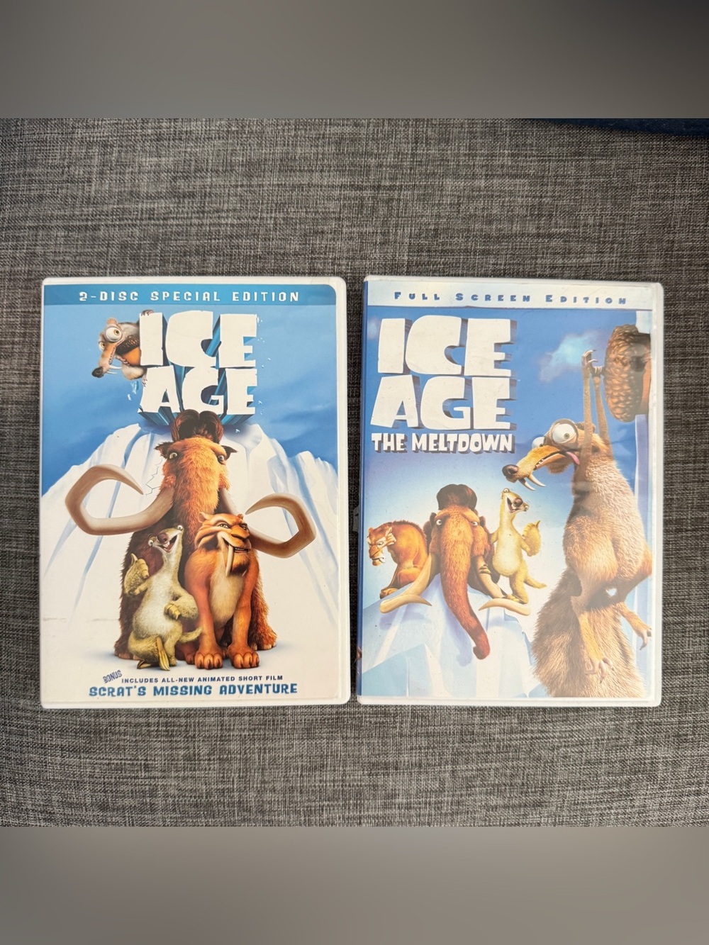 Ice age one and two dvd